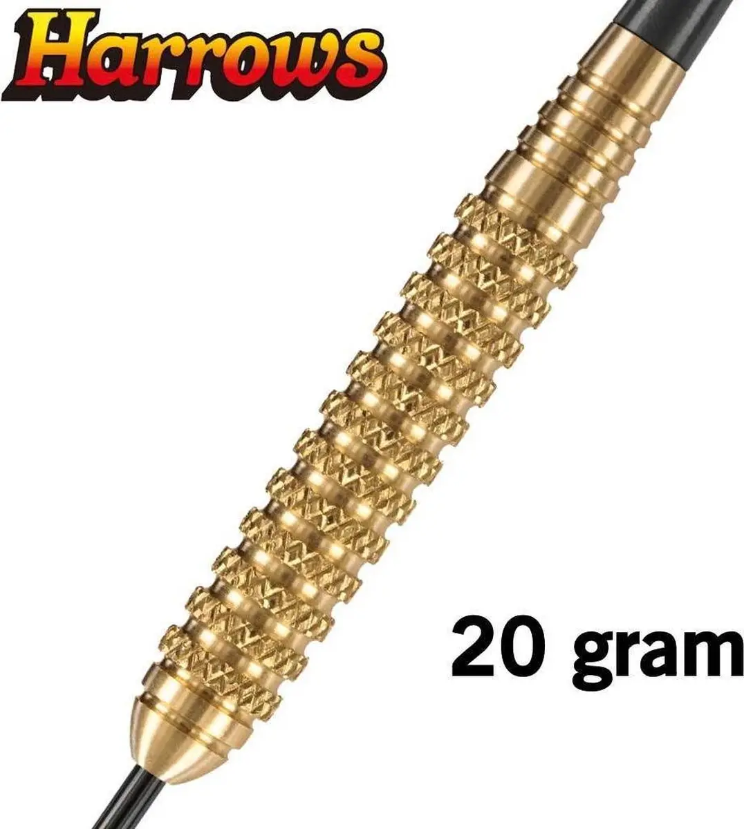 Harrows Club Brass 20Gk - 3 Stuks - Zwart