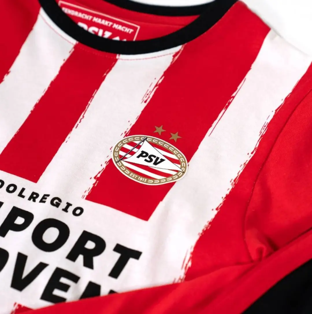 PSV Pyjama Rood/Wit Maat 92 - Shirt & Broek