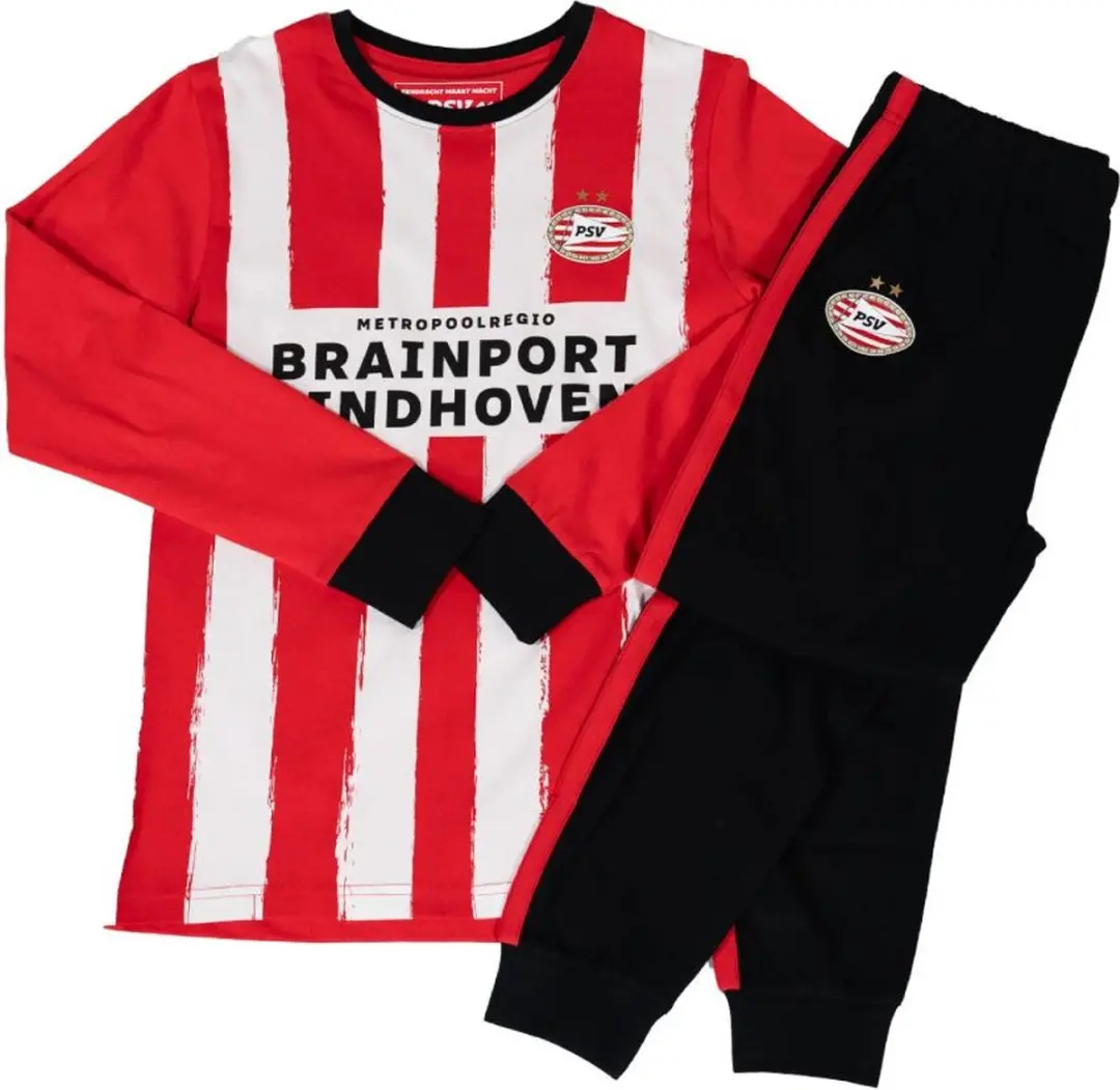 PSV Pyjama Rood/Wit Maat 92