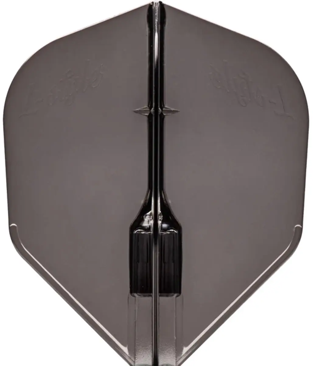 L-Style Fantom EZ L3 Shape Dartvleugels - Transparant/Zwart - 3 Stuks