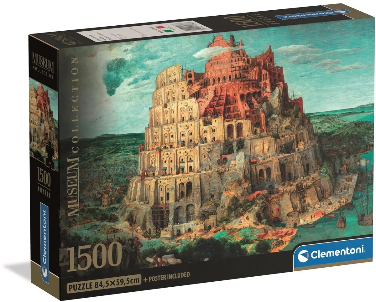 Clementoni Museum Babel Tower Puzzel 1500 Stukjes - Multi kleur