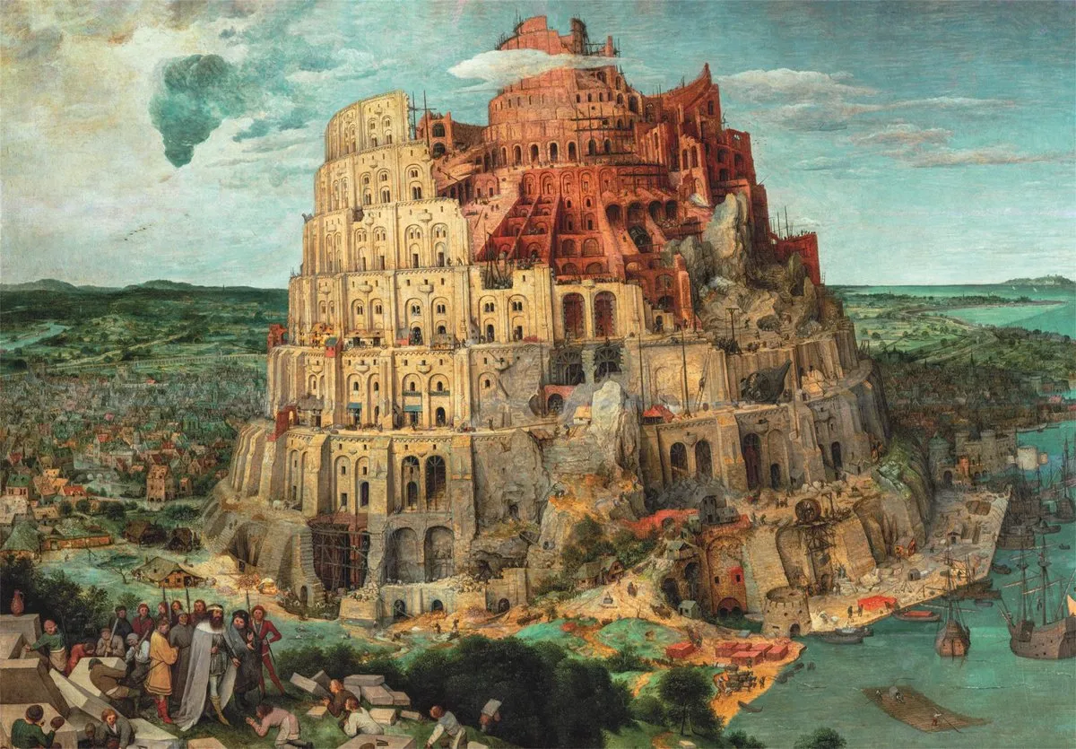 Clementoni Museum Babel Tower Puzzel 1500 Stukjes - Multi kleur