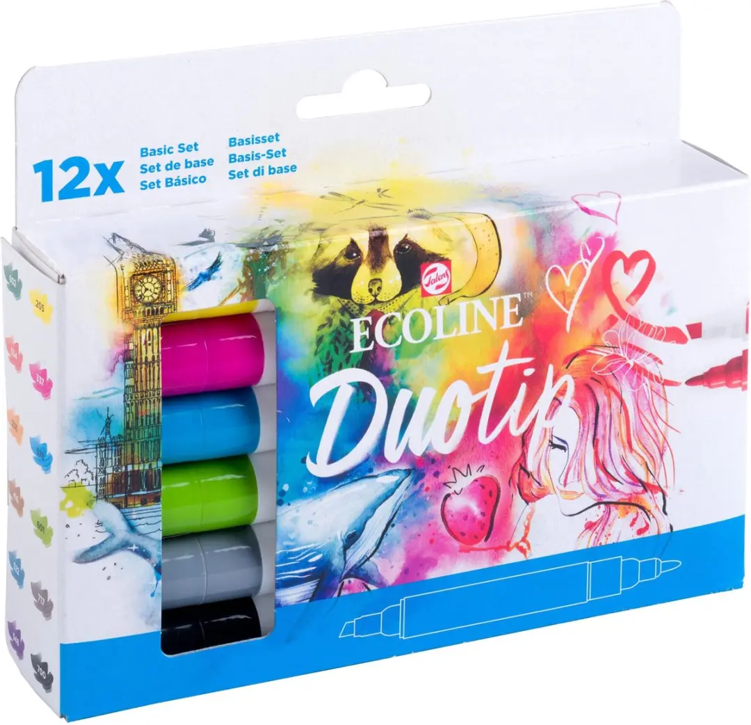 Ecoline Duotip Marker Set 12 Kleuren - afbeelding 6 van 6