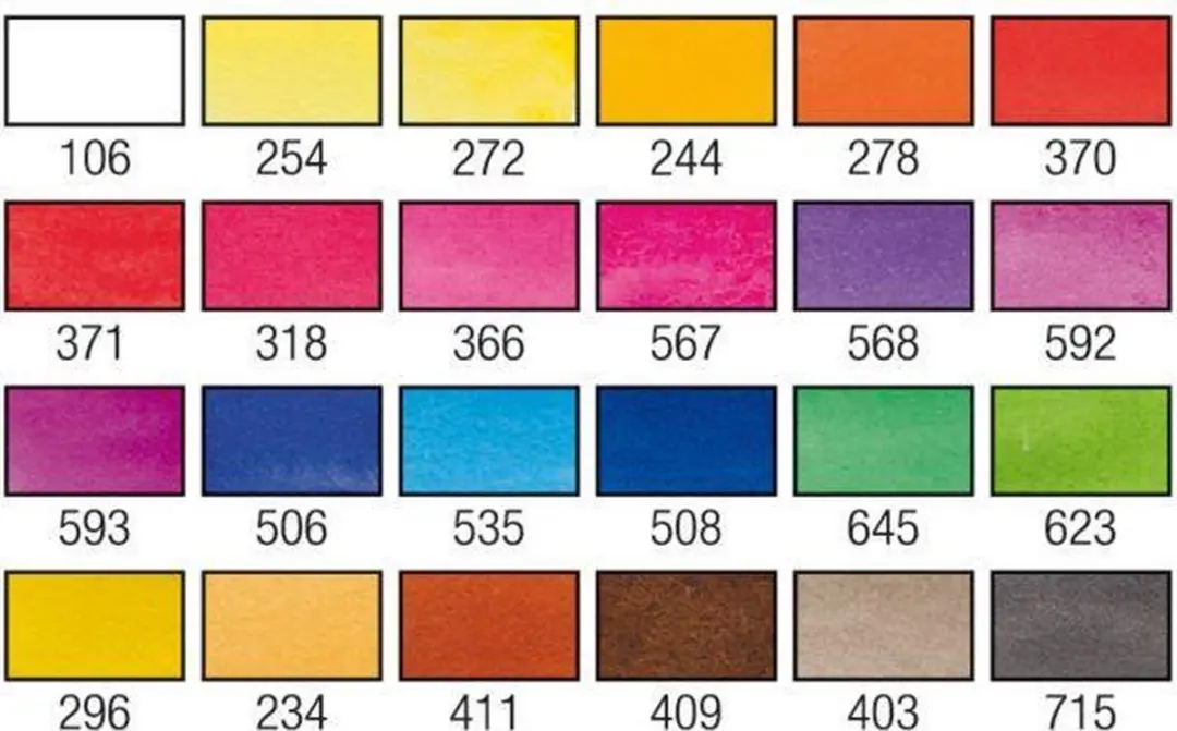 Van Gogh Aquarelverf Set 24 Kleuren - 24ml