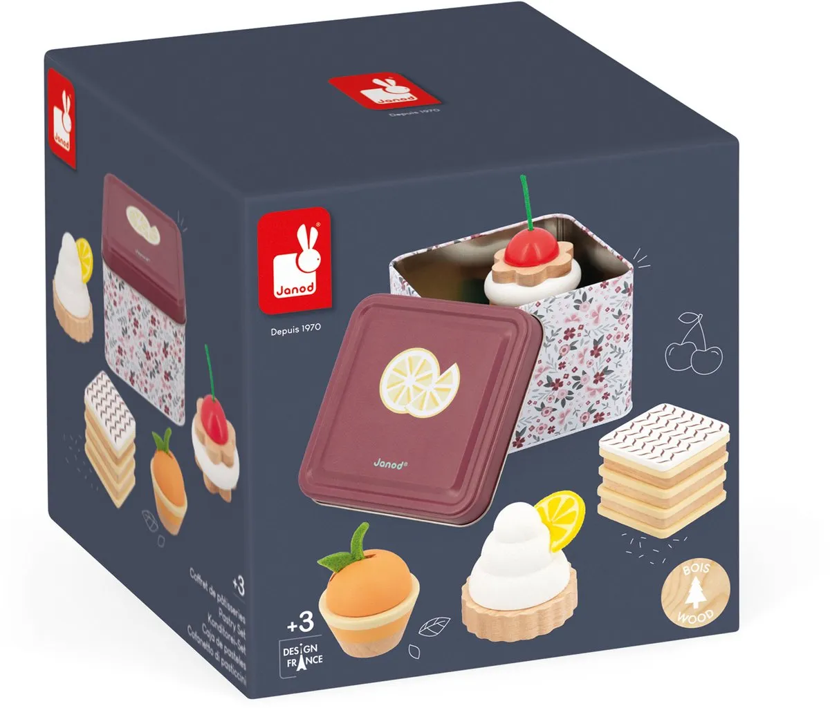 Janod Houten Gebaksset - Multikleur