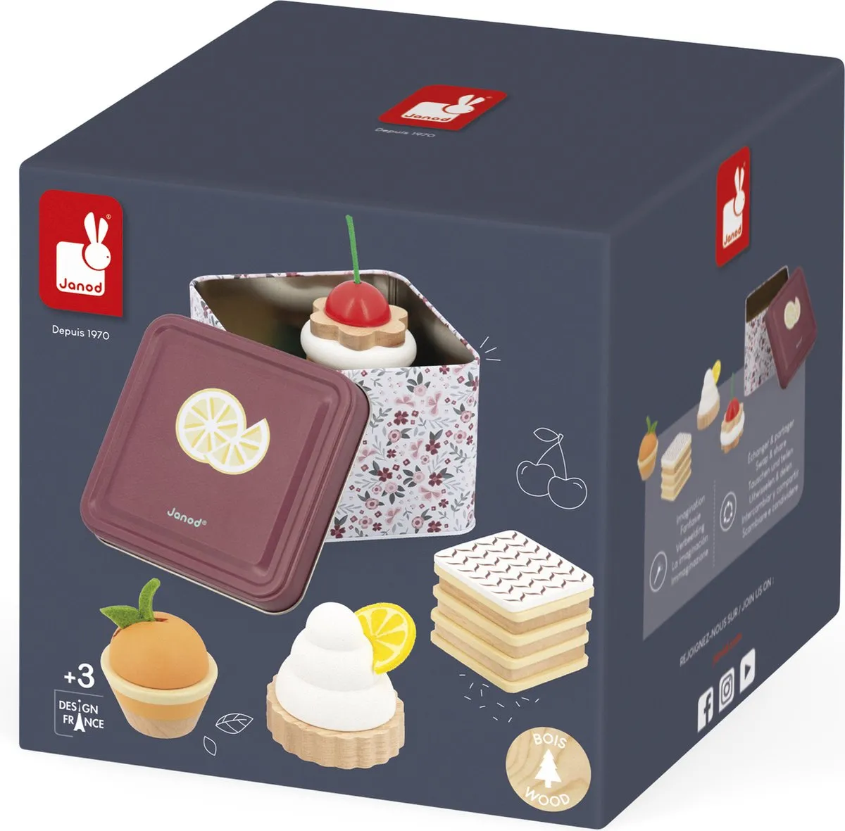 Janod Houten Gebaksset - Multikleur