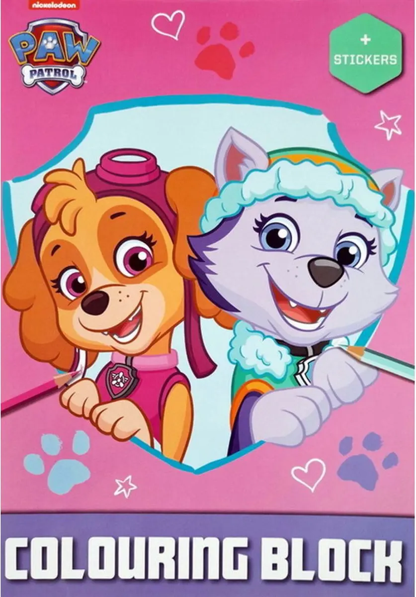 PAW Patrol Kleur- en Stickerboek
