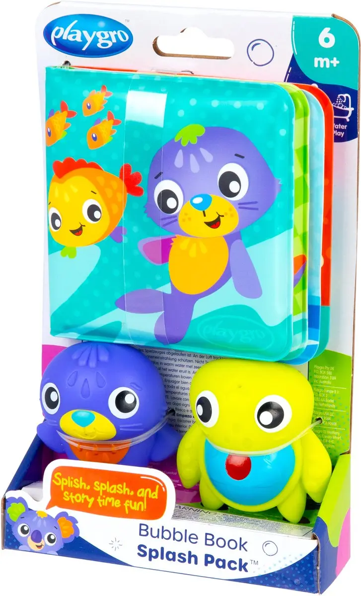 Playgro Bubble Book Splash Pack Badspeelgoed - Meerkleurig