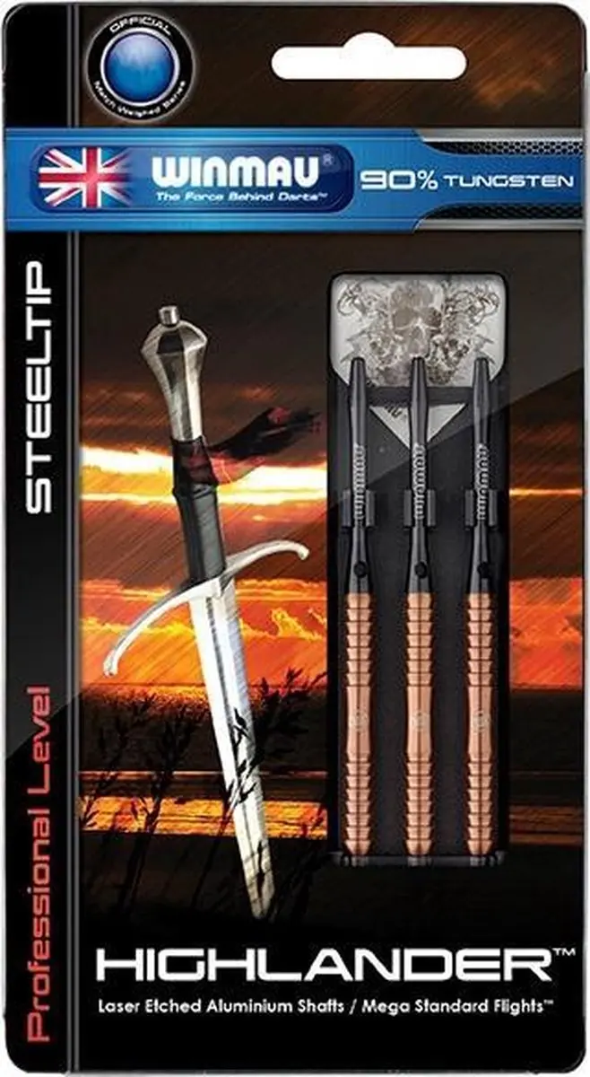 Winmau Highlander 90% Tungsten Darts 22g