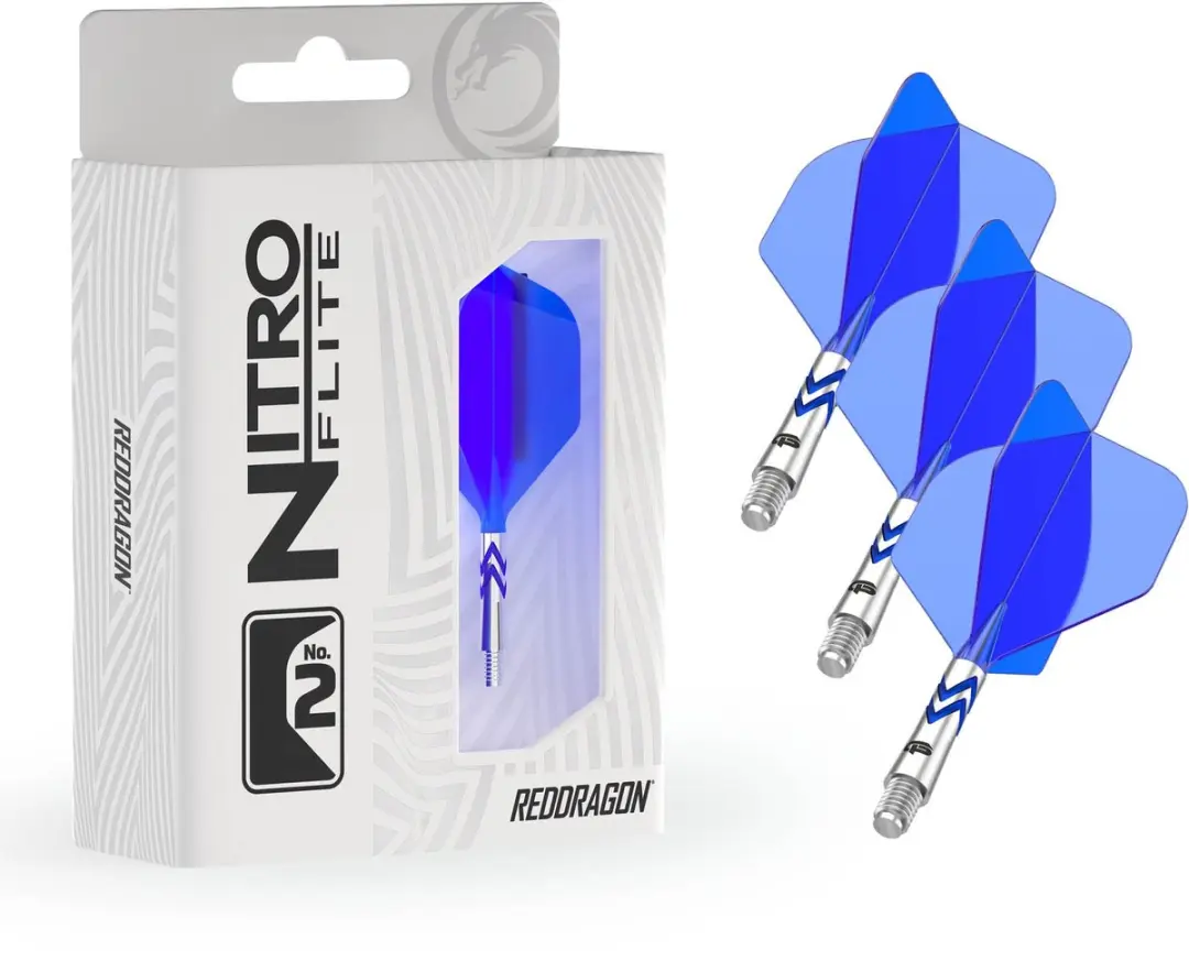 Red Dragon Nitro Flite System Gerwyn Price NO2 Dart Flights X1086 - 3 Stuks