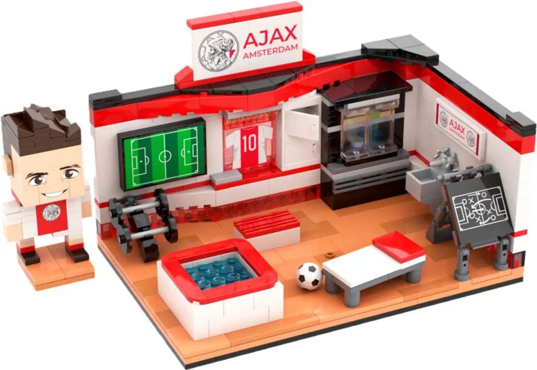 Ajax Bricks Bouwset Kleedkamer - 467 Stukken - 1 Minifiguur