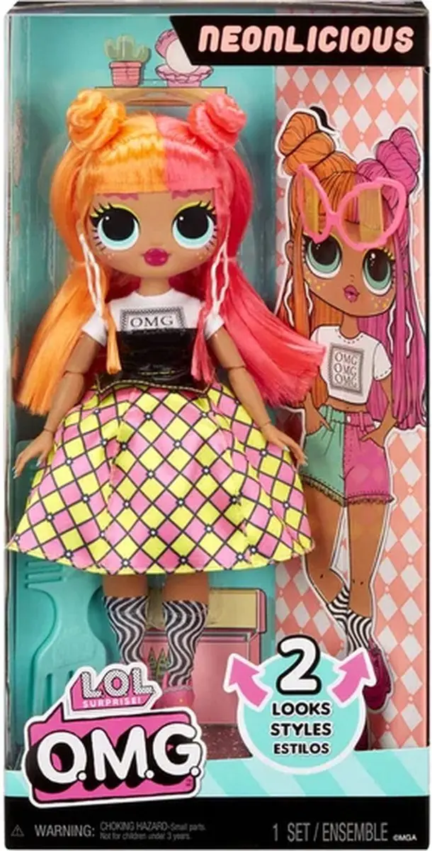LOL Surprise! OMG HoS-pop Neonlicious 25cm - afbeelding 6 van 6