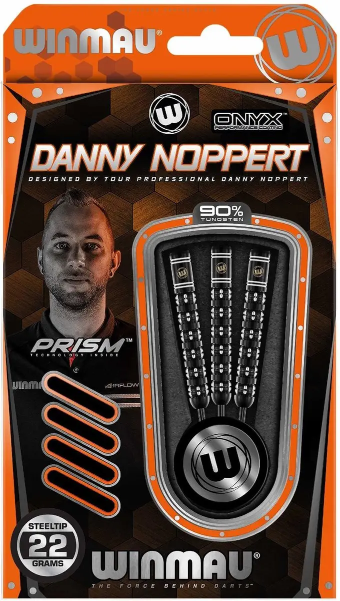 Winmau Danny Noppert Freeze Edition Dartpijlen - 3 Stuks - Wit/Zwart