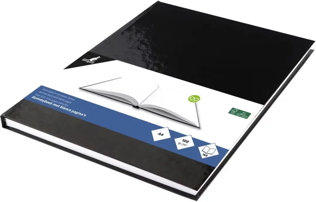 Kangaro Schetsboek A4 80 Vel - Zwart - 50 Viltstiften