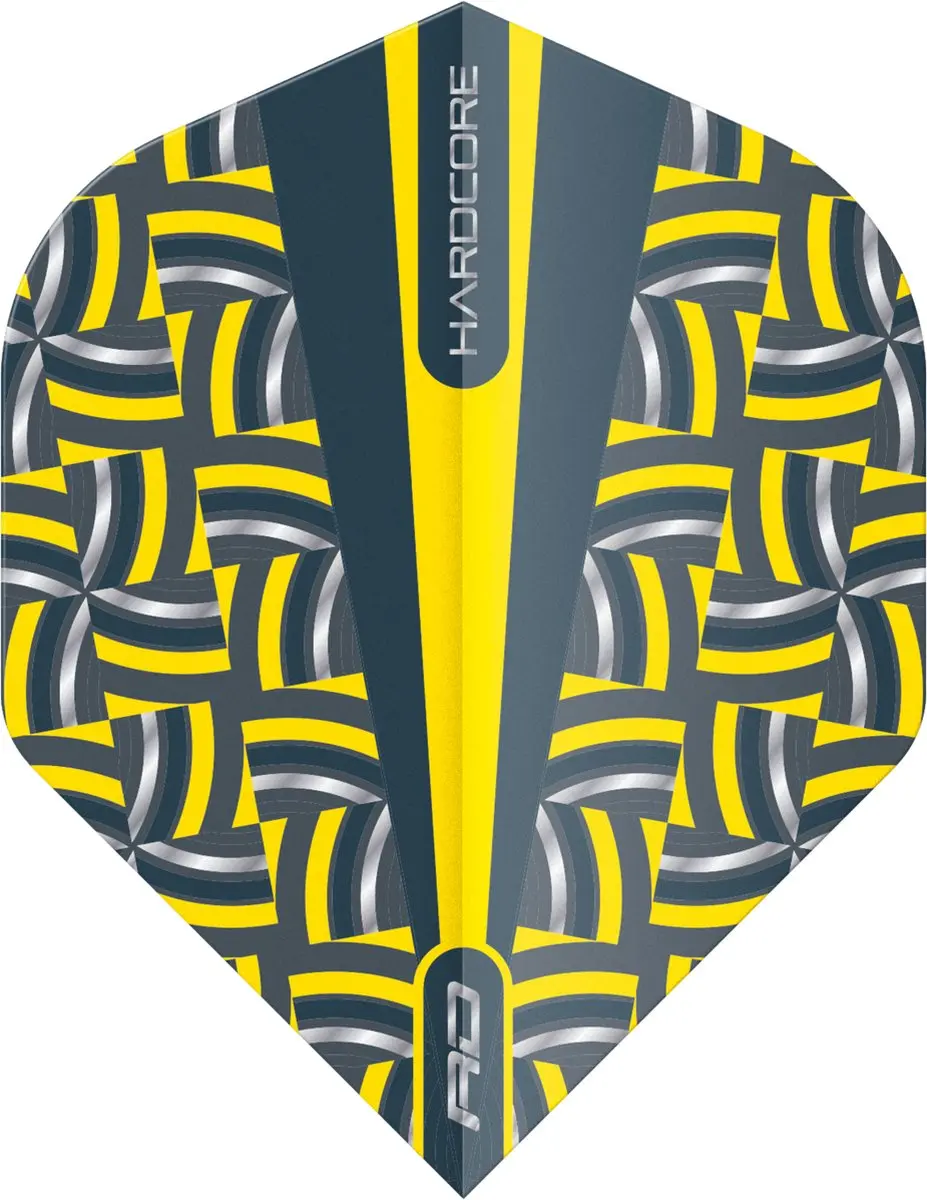 Red Dragon Hardcore Radical TF6514 Dart Flights - 3 Stuks - Geel