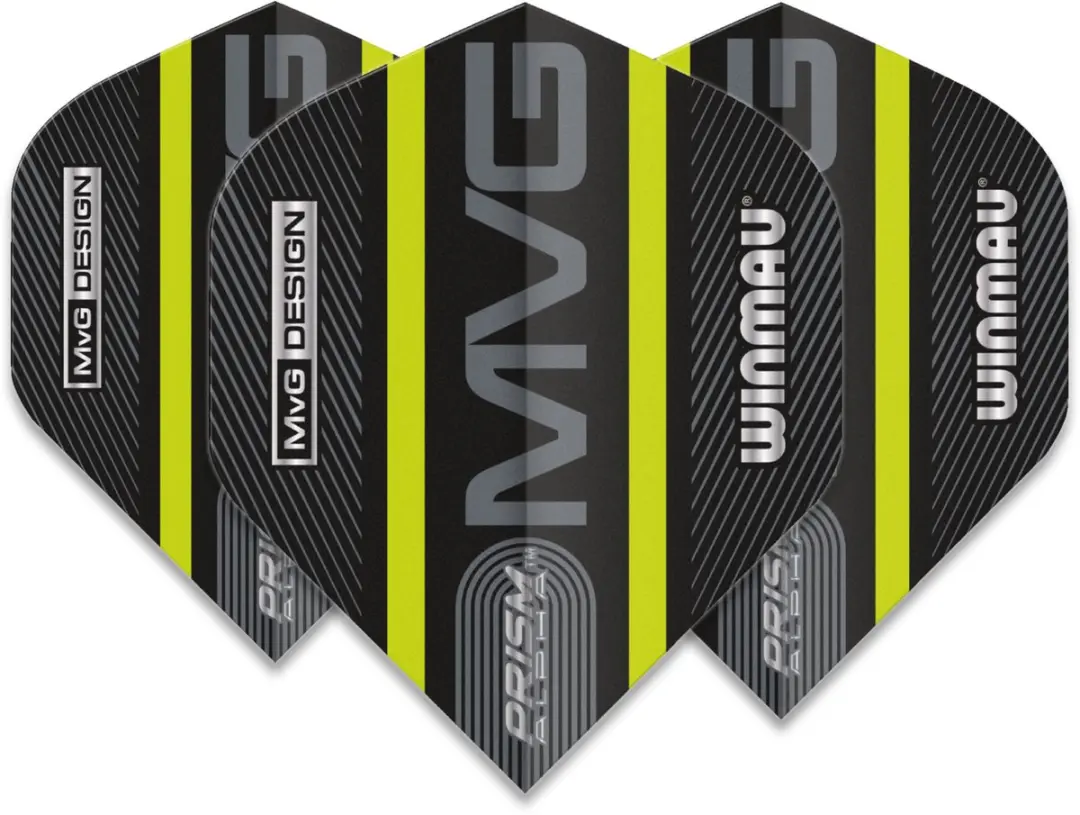 Winmau Prism Alpha Black MVG Dart Flights