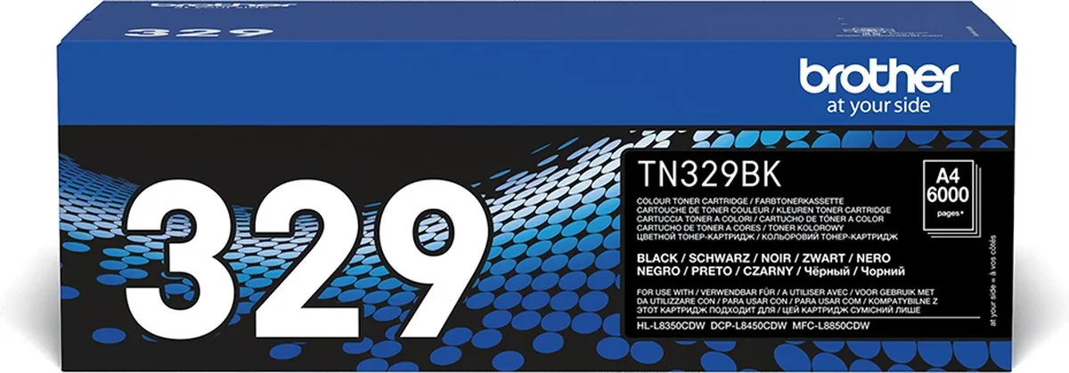 Brother TN-329BK Tonercartridge - 6.000 Pagina's