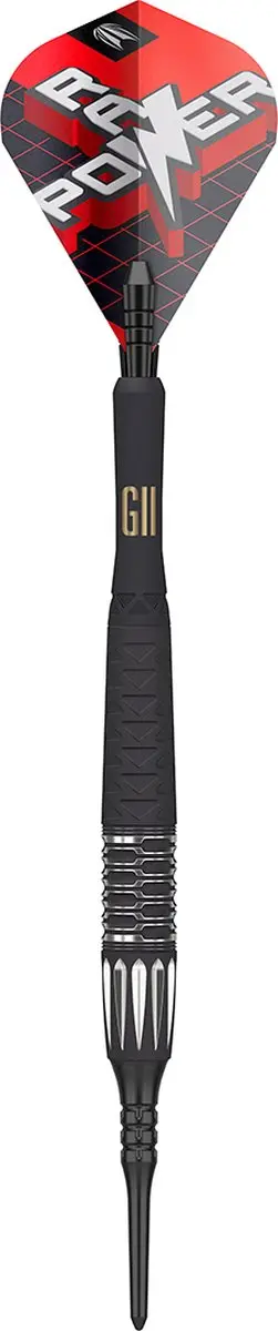 Target Phil Taylor Raw Power G11 95% Darts - 3 Stuks - Zwart/Zilver/Rood