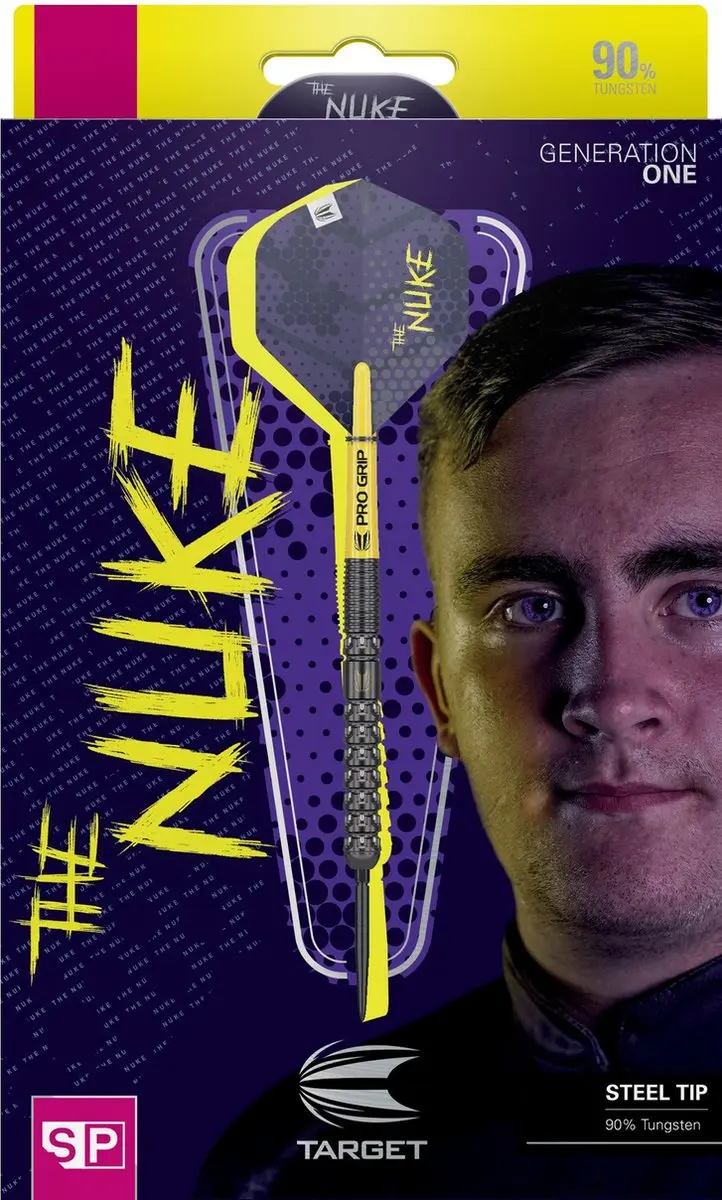 Target Luke Littler G1 Dartpijlen 23G - 90% Wolfraam - Pro Grip Shafts
