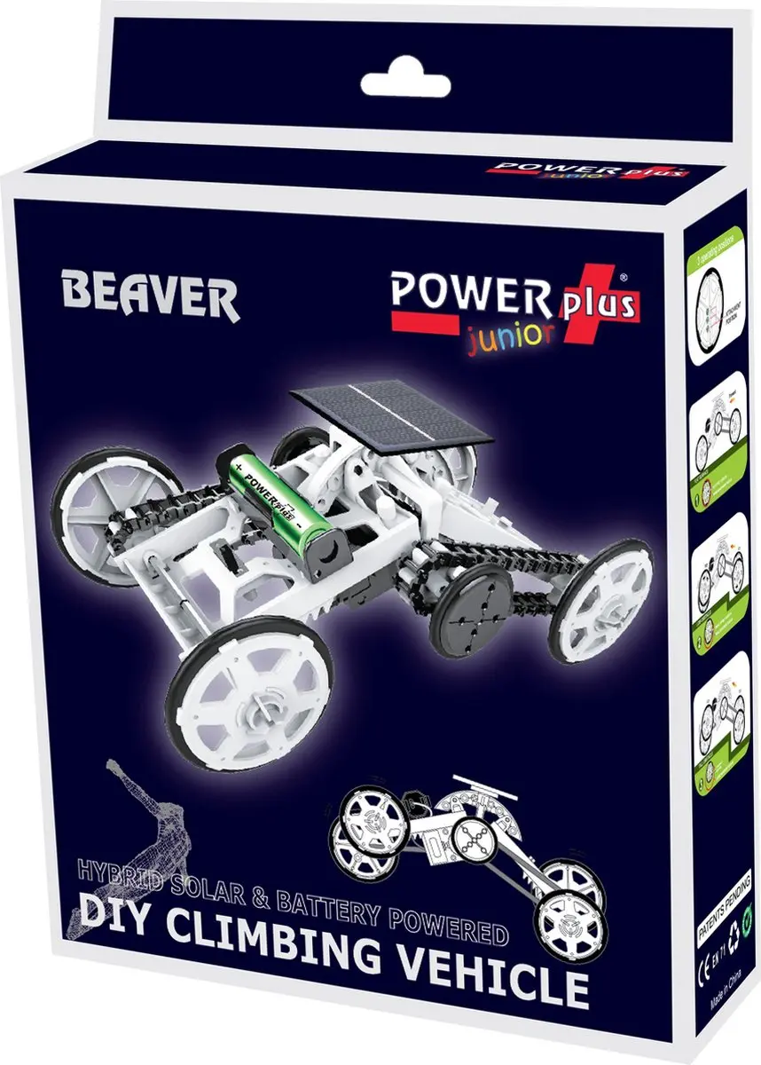 Powerplus Beaver Hybride Solar Speelgoedklimauto