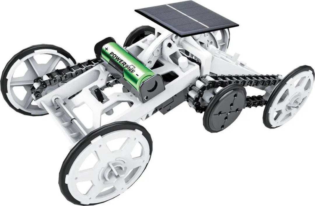 Powerplus Beaver Hybride Solar Speelgoedklimauto - Bouwpakket - Wit/Zwart