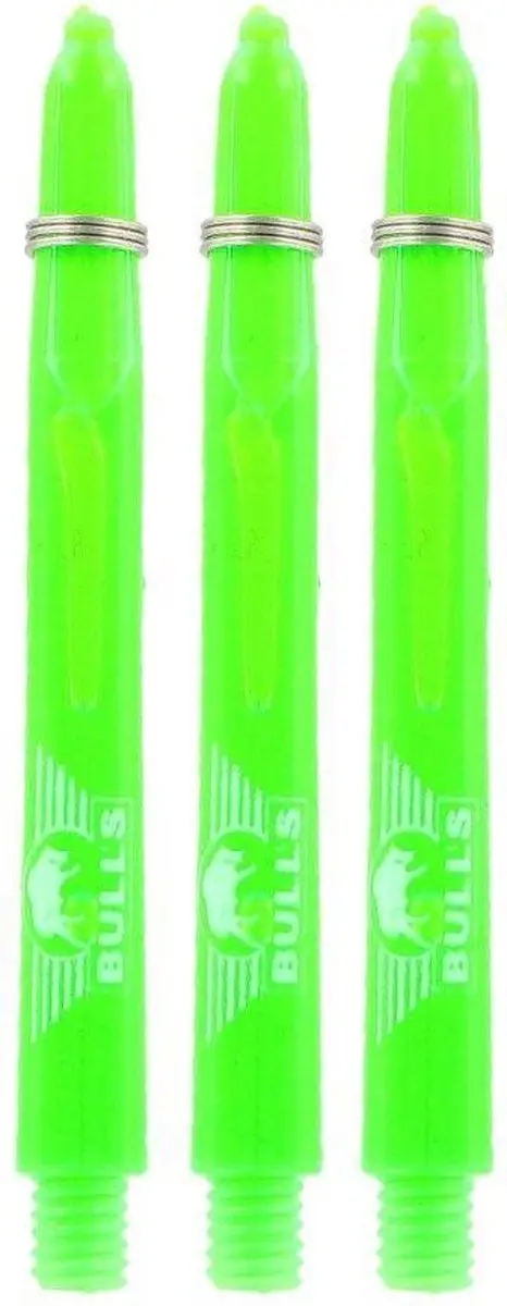 Bull's Nylon Glowlite Green Dart Shafts BU-55433 - 3 Stuks
