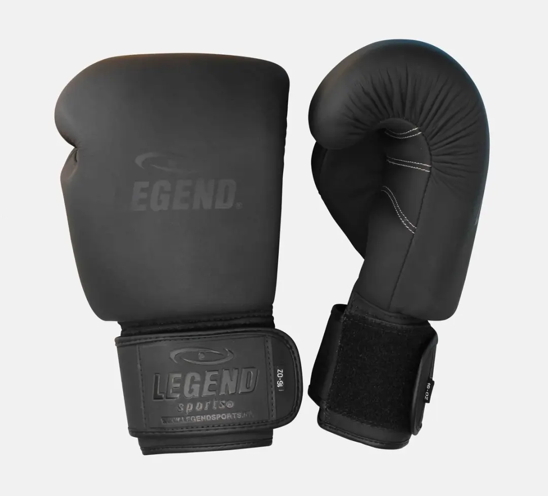 Legend IRONCLAD PRO Bokshandschoenen Leder 8 oz - Zwart