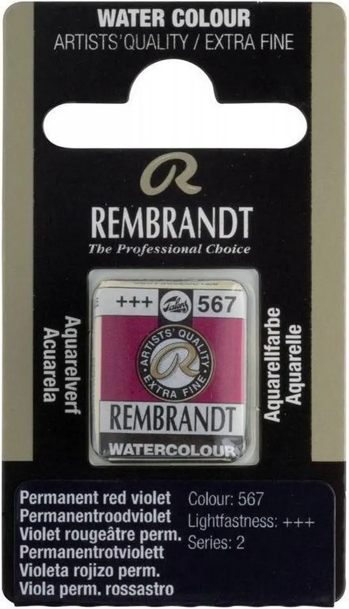 Rembrandt Waterverf Napje Permanent Red Violet 10g