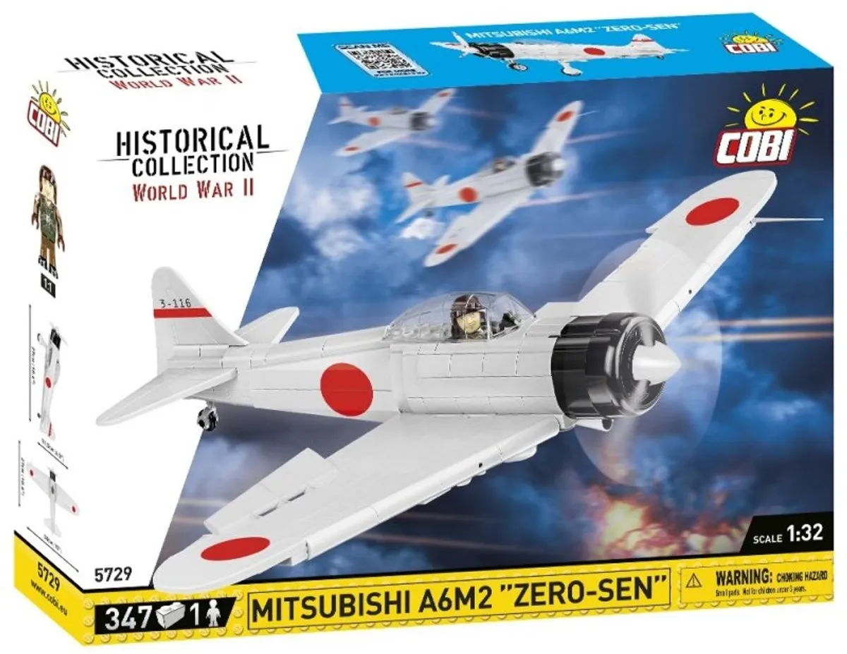 Cobi Mitsubishi A6M2 Nul-Sen COBI-5729 - 347 Onderdelen - Meerkleurig
