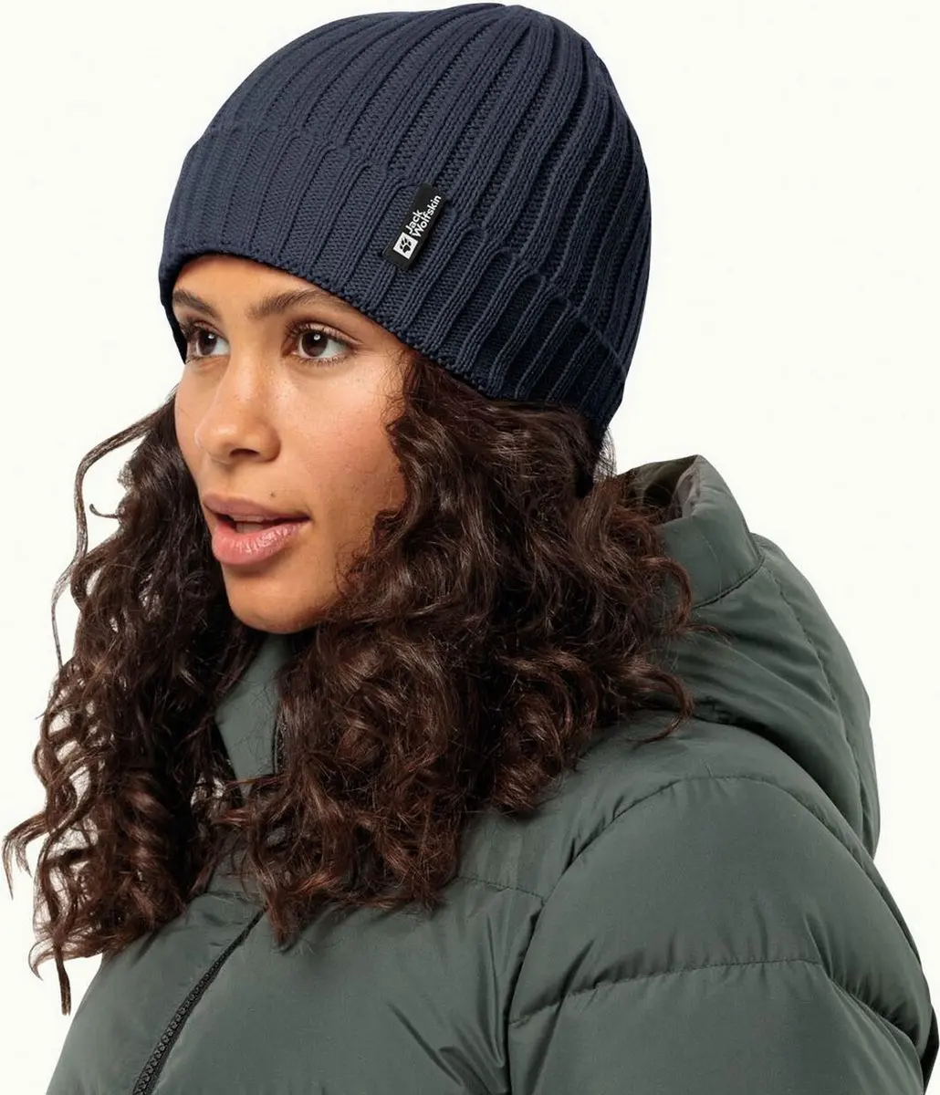 Jack Wolfskin RIB KNIT Beanie - Night Blue