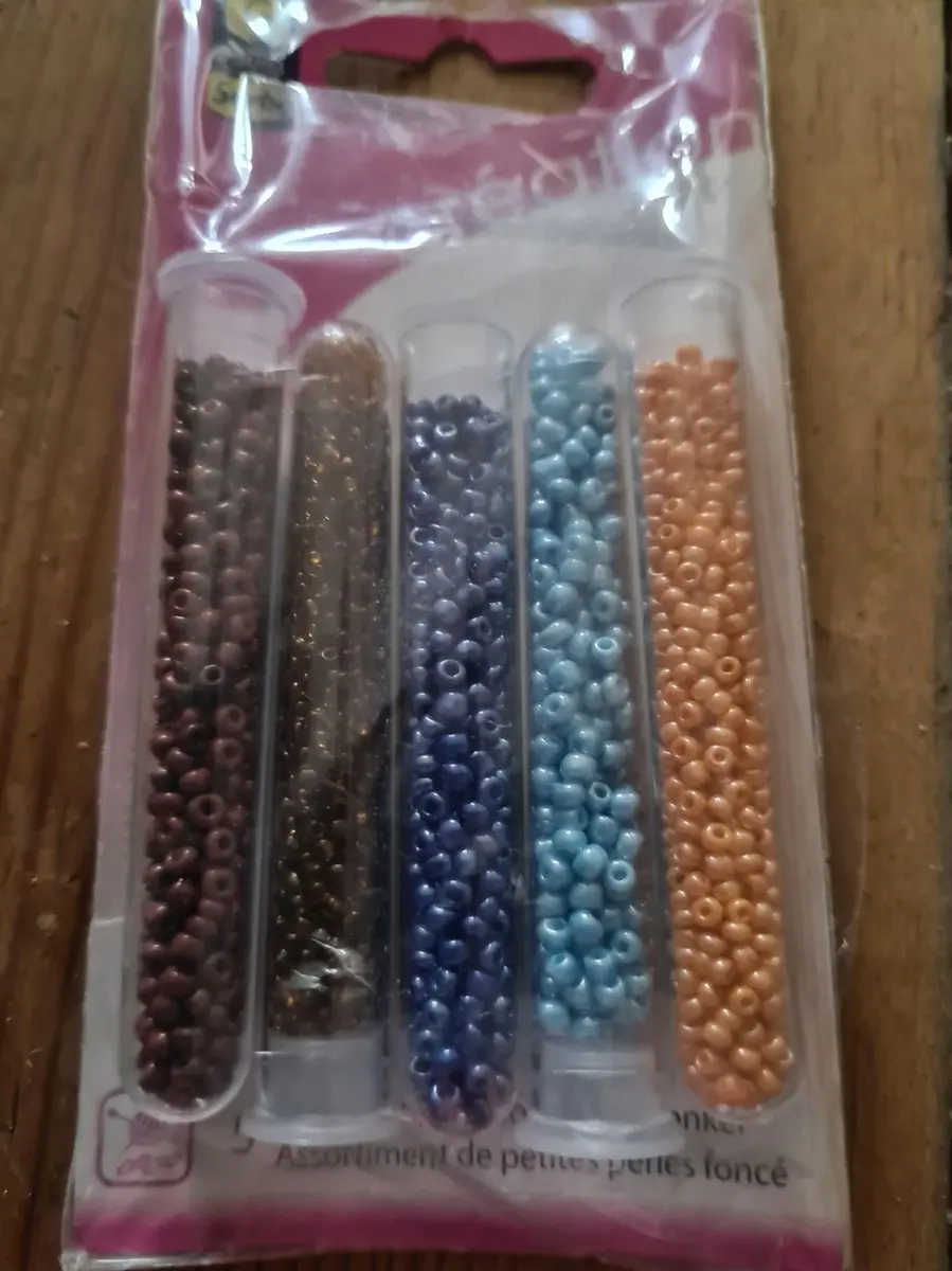 Sorbo Glaspareltjes Assortiment - 25 Stuks (5x5) - Goud/Bruin/Blauw/Oranje