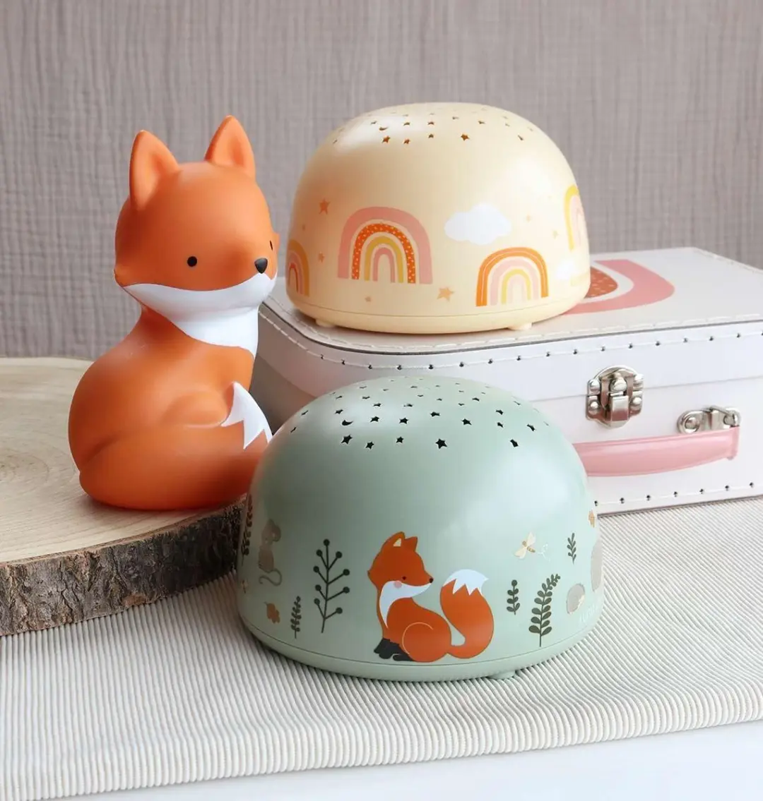 A Little Lovely Company Regenboog Sterrenprojectorlamp - 3x AAA
