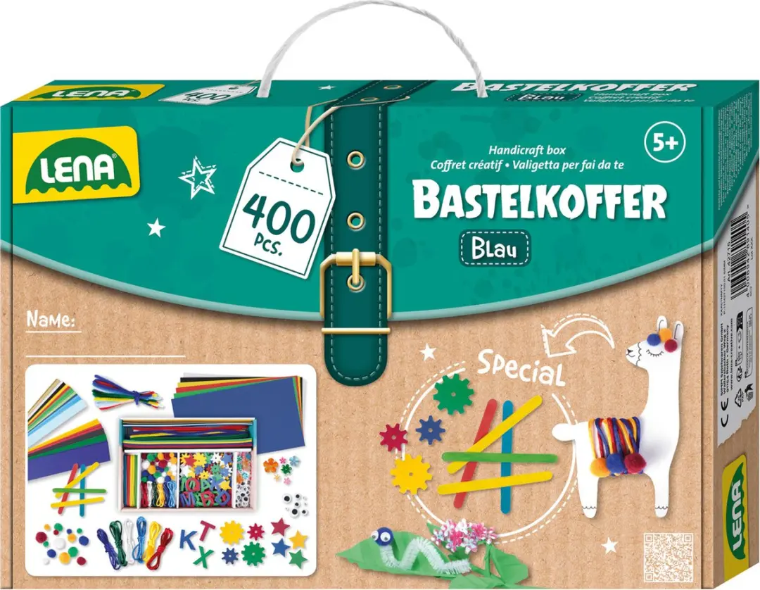 Lena Creatief Knutselkoffer Blauw - 400 Onderdelen