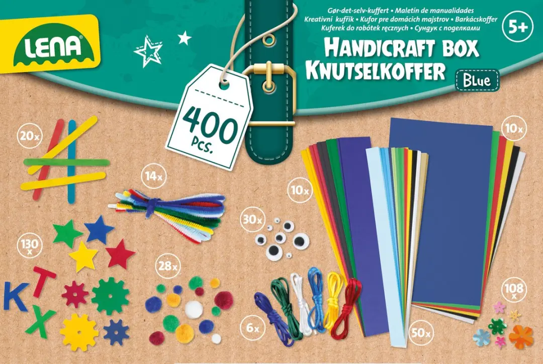 Lena Creatief Knutselkoffer Blauw
