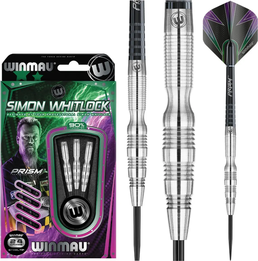 Winmau Simon Whitlock Silver 90% Dartpijlen - 3 Stuks