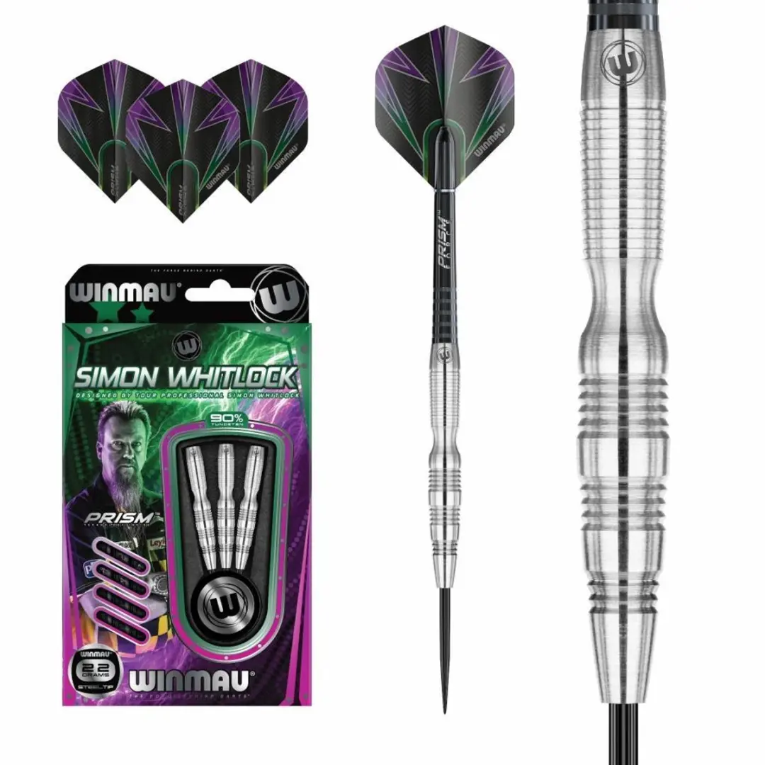 Winmau Simon Whitlock Silver 90% Dartpijlen - 3 Stuks