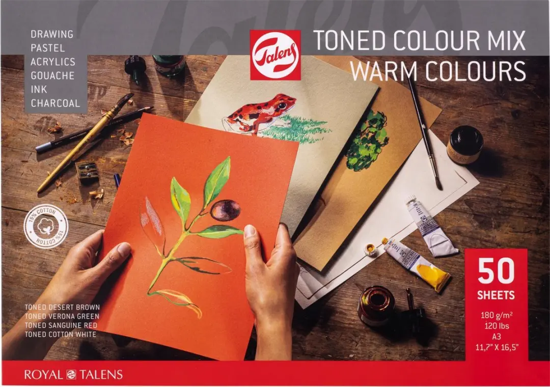 Royal Talens Toned Paper Mix Warm A3 180g