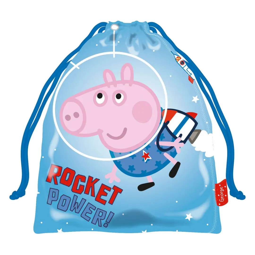 Peppa Pig Knikkerzak George Ruimtevaart - Blauw