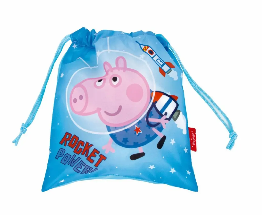 Peppa Pig Knikkerzak George Ruimtevaart - Blauw