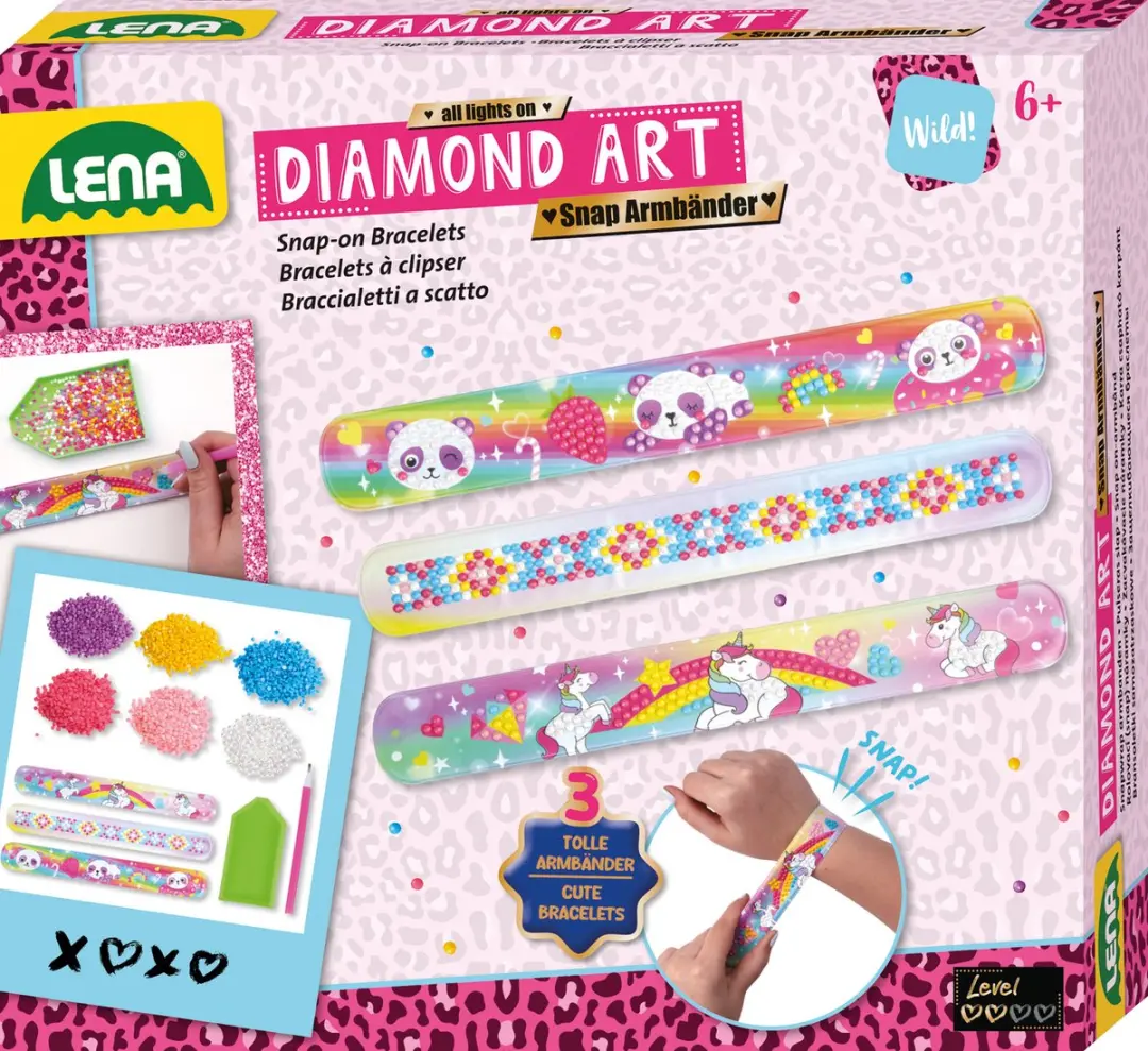 Lena Diamond Art Snap Armband