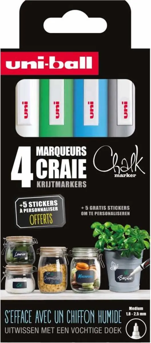 uni-ball Chalk Markers Regenbestendig