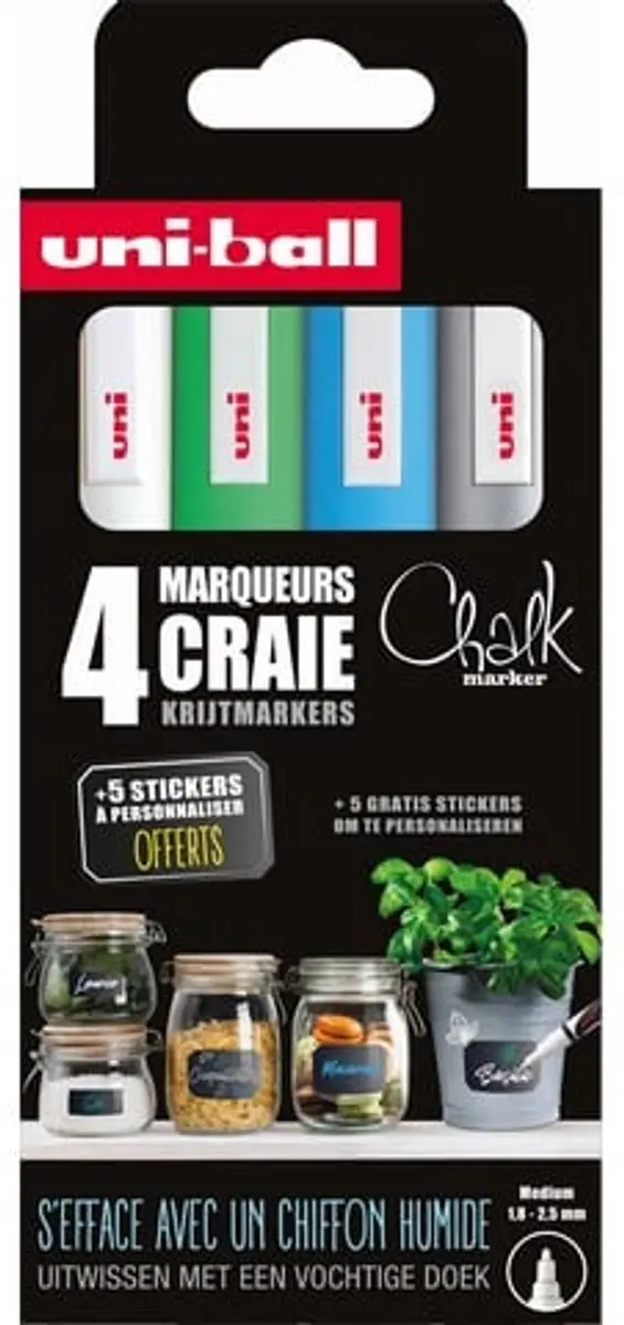 uni-ball Chalk Markers Regenbestendig - 1 Stuk