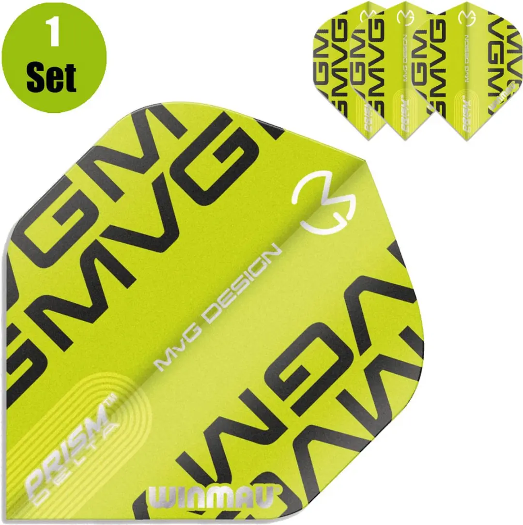 Winmau Prism Delta MVG Green Dart Flights - 3 Stuks