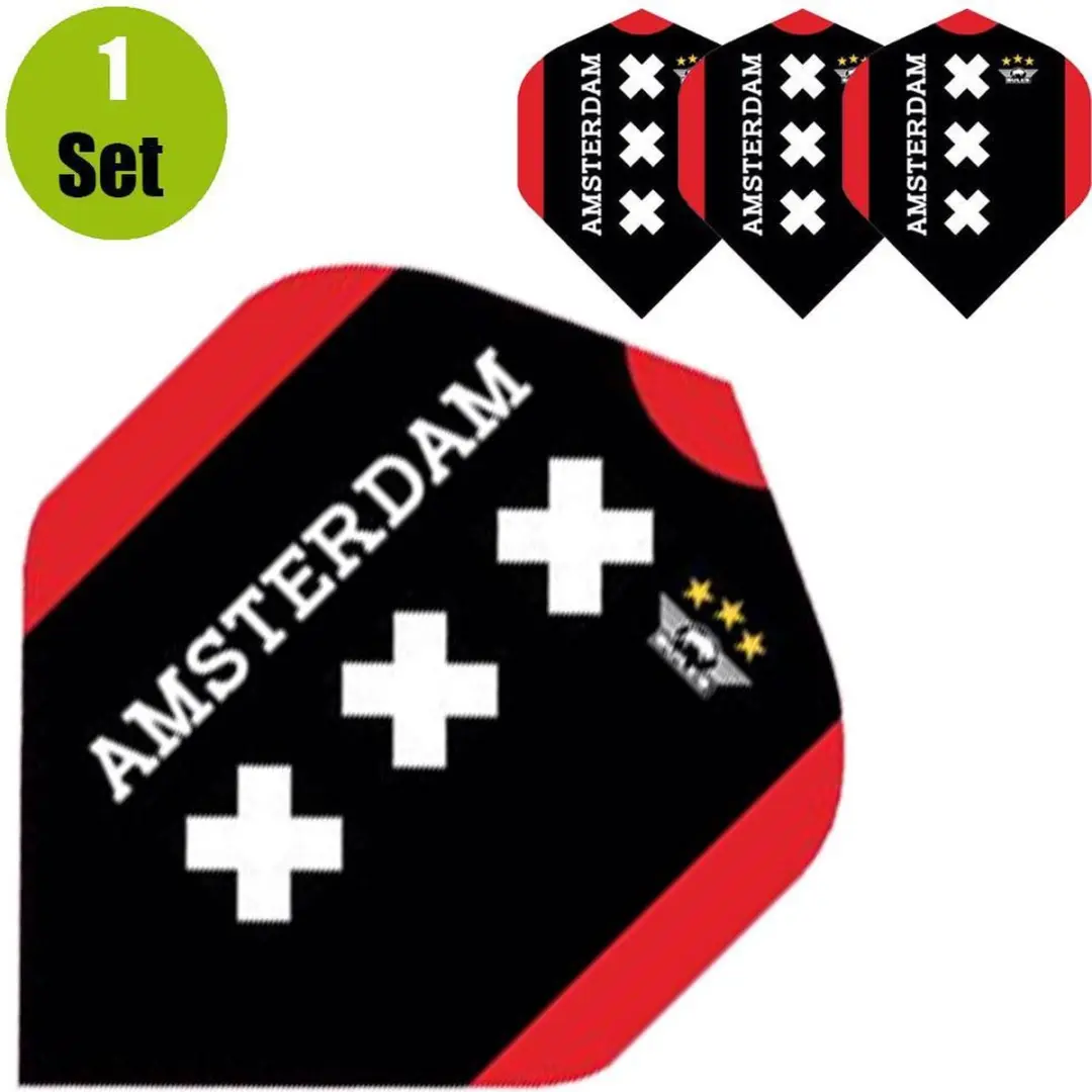 Bull's Design 100 Amsterdam Shirt NO2 Dart Flights - 3 Stuks