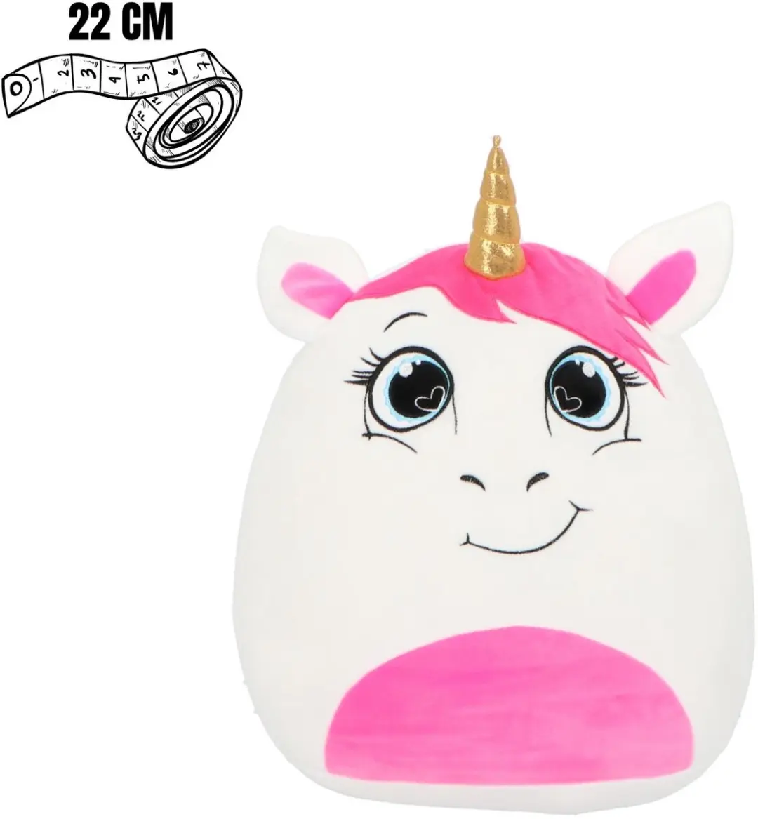 Unicorn Squishy Knuffel 22cm - Roze