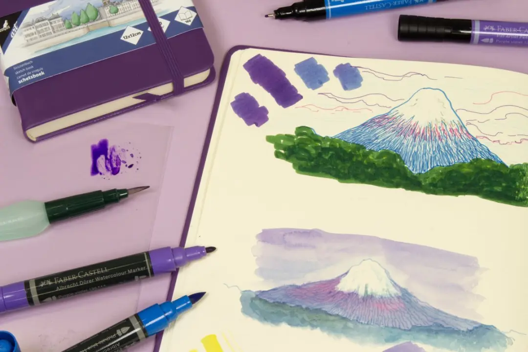 Kangaro K-861292 Schetsboek A5 Purple Heart - 160 Pagina's