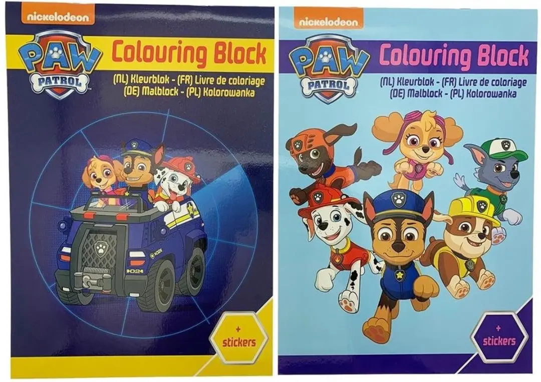 PAW Patrol Kleurboek met Stickers - 16 Pagina's - Multicolor