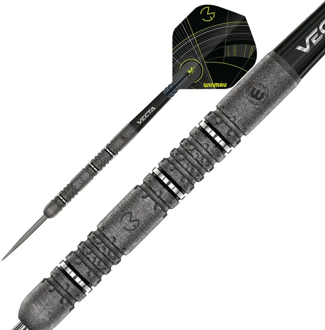Winmau Michael van Gerwen Signature Edition Dartpijlen 3 Stuks - Grijs/Zilver