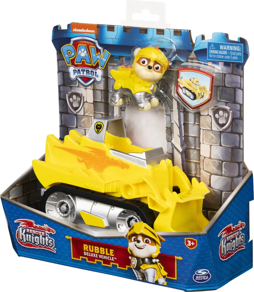 PAW Patrol Rescue Knights Rubble Transformer Speelgoedauto - MPN 6063587 - afbeelding 6 van 6