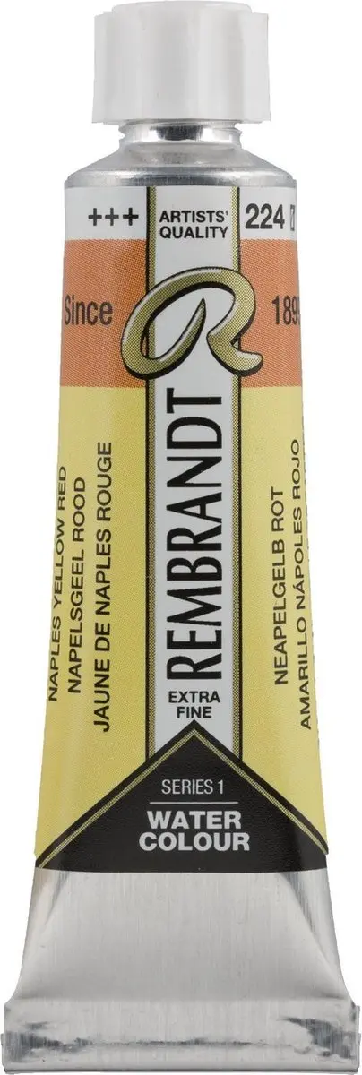 Rembrandt Aquarelverf Napelsgeel Rood 224